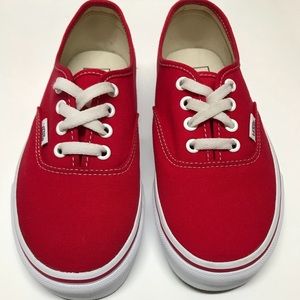 Vans Color Red Size 6